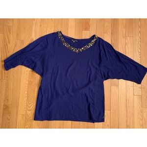 Navy Blue Light Sweater